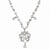 Sterling Silver CZ Chandelier Necklace