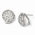 Sterling Silver CZ Omega Back Earrings
