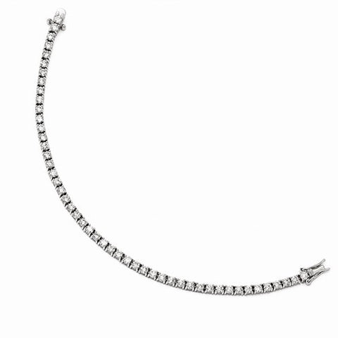 Sterling Silver Cz Bracelet