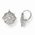 Sterling Silver CZ Dangle Earrings