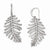 Sterling Silver French Wire Dangle Leaf Earrings