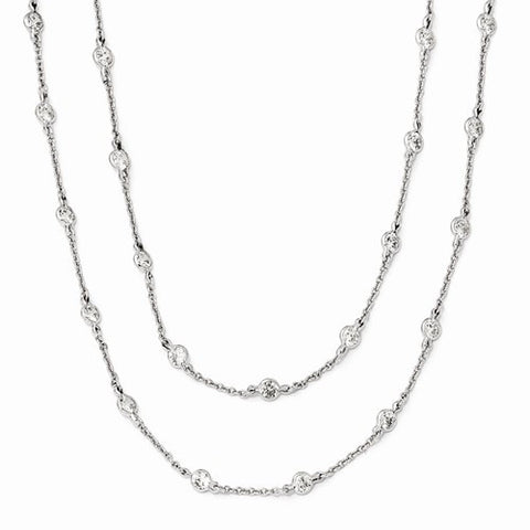 Sterling Silver CZ Necklace