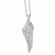 Sterling Silver CZ Angel Wing Necklace