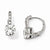 Sterling Silver CZ Leverback Earrings