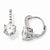 Sterling Silver CZ Dangle Earrings