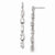 Sterling Silver CZ Multi-shape Dangle Post Earrings