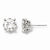 Sterling Silver CZ Post Earrings