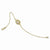 Sterling Silver Gold Plated Beaded Cz Bracelet