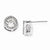 Sterling Silver CZ Post Earrings