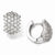 Sterling Silver CZ Hoop Earrings