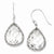 Sterling Silver CZ Shepherd Hook Earrings