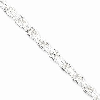 Sterling Silver Diamond-Cut Rope Chain