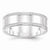 Sterling Silver 7mm Design Edge Wedding Band