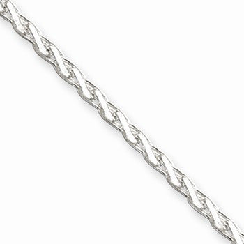 Sterling Silver Diamond-Cut Spiga Chain