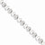 Sterling Silver Diamond Heart Bracelet