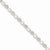 Sterling Silver Rhodium Plated Diamond Heart Link Bracelet