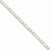Sterling Silver Diamond Square Link Bracelet