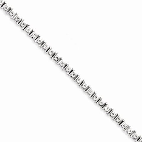 Sterling Silver Diamond Tennis Bracelet