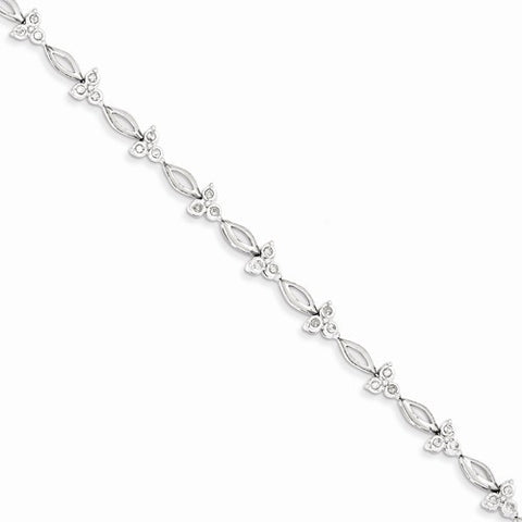 Sterling Silver Diamond Tennis Bracelet