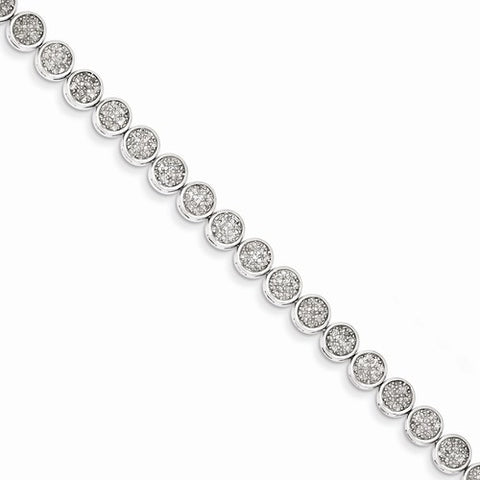 Sterling Silver Diamond Tennis Bracelet