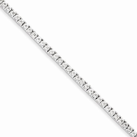 Sterling Silver Diamond Tennis Bracelet