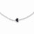 Sterling Silver Diamond & Sapphire Heart Bracelet
