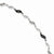 Sterling Silver White & Black Diamond Bracelet