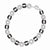 Sterling Silver Black & White Diamond Bracelet