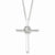 Sterling Silver Diamond Eternal Life Cross Necklace