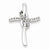 Sterling Silver Infinity Diamond Cross Pendant, Pendants for Necklace
