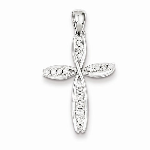 Sterling Silver Diamond Cross pendant, Alluring Pendants for Necklace