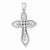 Sterling Silver Diamond Cross Pendant, Appealing Pendants for Necklace