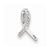 Sterling Silver Diamond Awareness Ribbon pendant, Adorable Pendants for Necklace