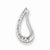 Sterling Silver Diamond Teardrop pendant, Dazzling Pendants for Necklace