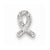 Sterling Silver Diamond Awareness Ribbon pendant, Beautiful Pendants for Necklace
