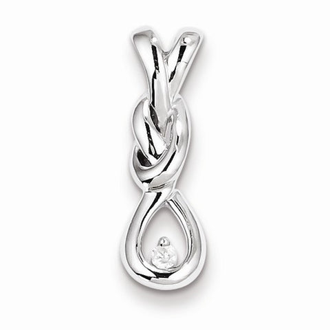 Sterling Silver Diamond Pendant, Delightful Pendants for Necklace