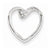 Sterling Silver Rhodium Diamond Heart pendant, Pretty Pendants for Necklace