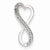 Sterling Silver Diamond Freeform Heart Pendant, Pendants for Necklace