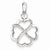 Sterling Silver Diamond 4 Hearts Pendant, Pendants for Necklace