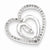 Sterling Silver Diamond Heart Pendant, Delightful Pendants for Necklace