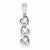 Sterling Silver Triple Heart Pendant, Pendants for Necklace