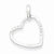 Sterling Silver Diamond Heart Pendant, Exquisite Pendants for Necklace