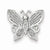 Sterling Silver Rhodium Diamond Butterfly pendant, Gorgeous Pendants for Necklace