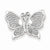 Sterling Silver Rhodium Diamond Butterfly pendant, Lovely Pendants for Necklace