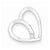 Sterling Silver Diamond Heart Pendant, Dazzling Pendants for Necklace