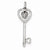 Sterling Silver Diamond Key Pendant, Alluring Pendants for Necklace