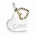 Sterling Silver & 14k Gold-Plated Diamond Heart Love Pendant, Pendants for Necklace