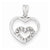Sterling Silver Diamond Rhodium Heart pendant, Adorable Pendants for Necklace