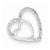 Sterling Silver Diamond Heart Pendant, Delightful Pendants for Necklace