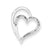 Sterling Silver Diamond Heart Pendant, Exquisite Pendants for Necklace